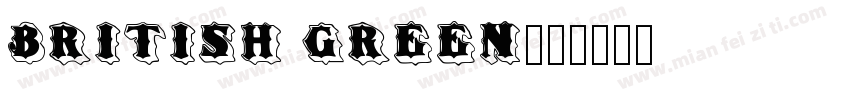 British Green字体转换
